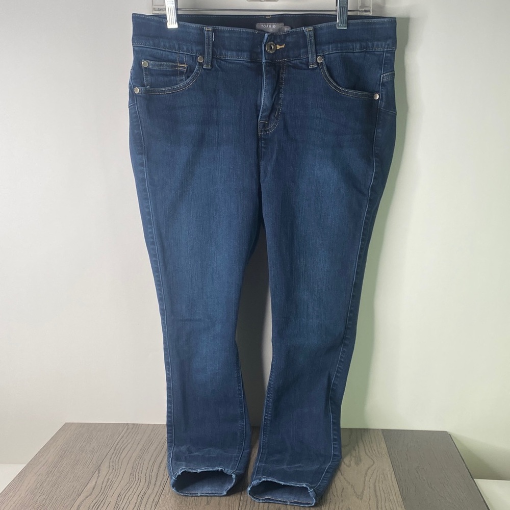 Torrid Women's Size 14 Slim Skinny Jeans in Deep Indigo Wash - 1358